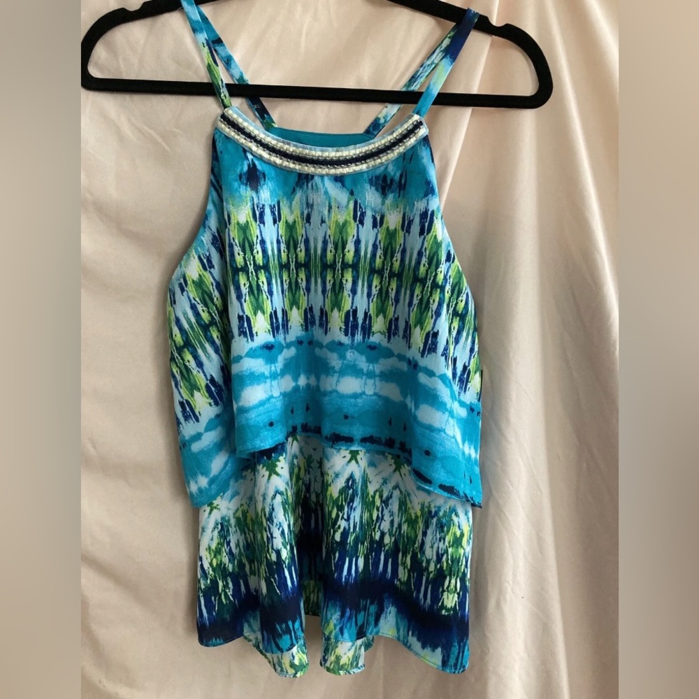 Iz Byer Sleeveless blouse Sz Medium